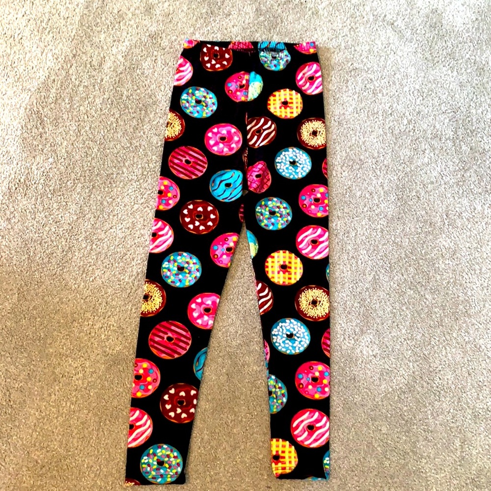 Girls Donut leggings size L/XL